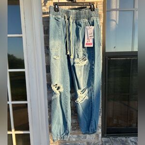 Viral Denim Joggers - NWT